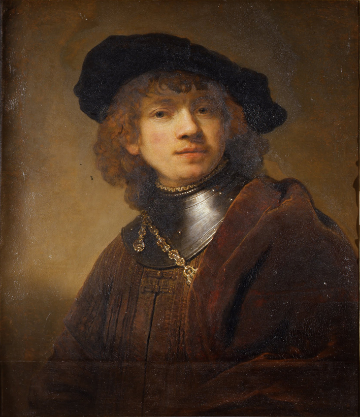  伦勃朗·梵·莱茵 Rembrandt van Rijn——青年自画像